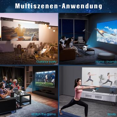 Портативний міні-проектор HY300 Pro з WiFi 6, Bluetooth 5.0 та Android 11.0 (G1) - 1080P, 4K Decode