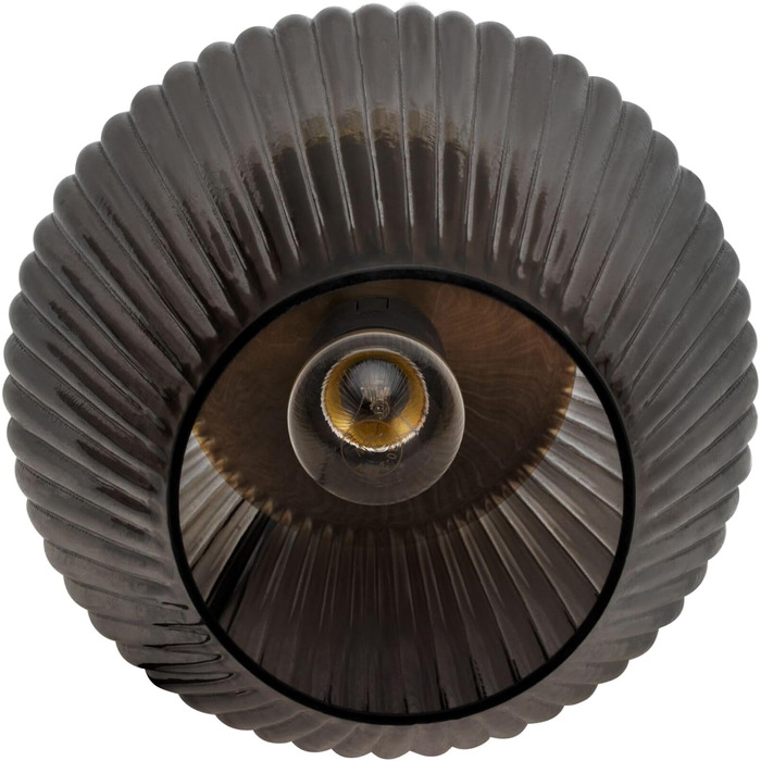 Настільна лампа Pauleen 48158 Crystal Gloom з кришталевим декором, антрацитова, E27, 40W, димчасте скло/латунь