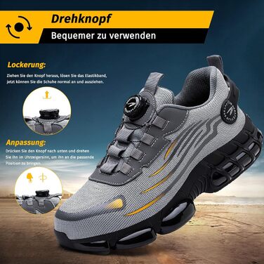 Черевики робочі чоловічі S3 Explorer 3.0. Легкі спортивні черевики для роботи. Захист від ударів та проколів. Модель A266, сірий (47 EU)