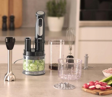 Погружний блендер Braun MQ55254M, 1000 Вт, чорний