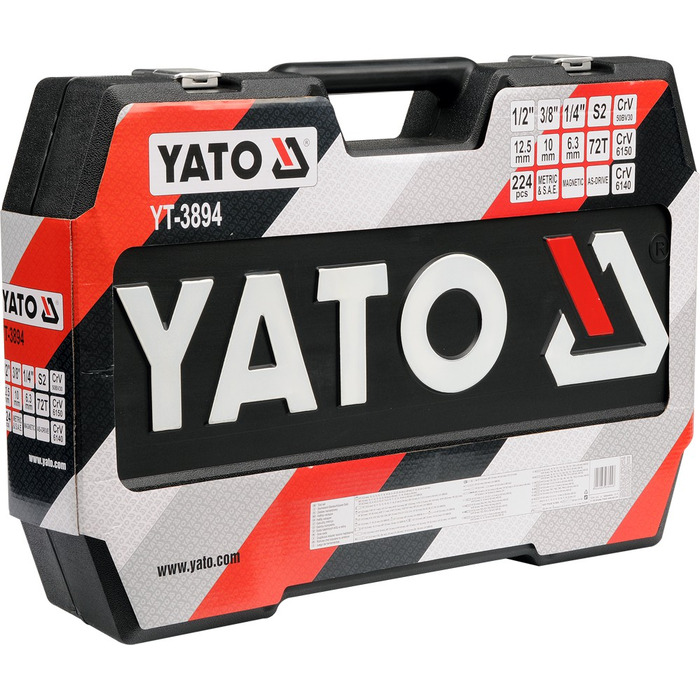 Набір інструментів Yato, 224 предмети