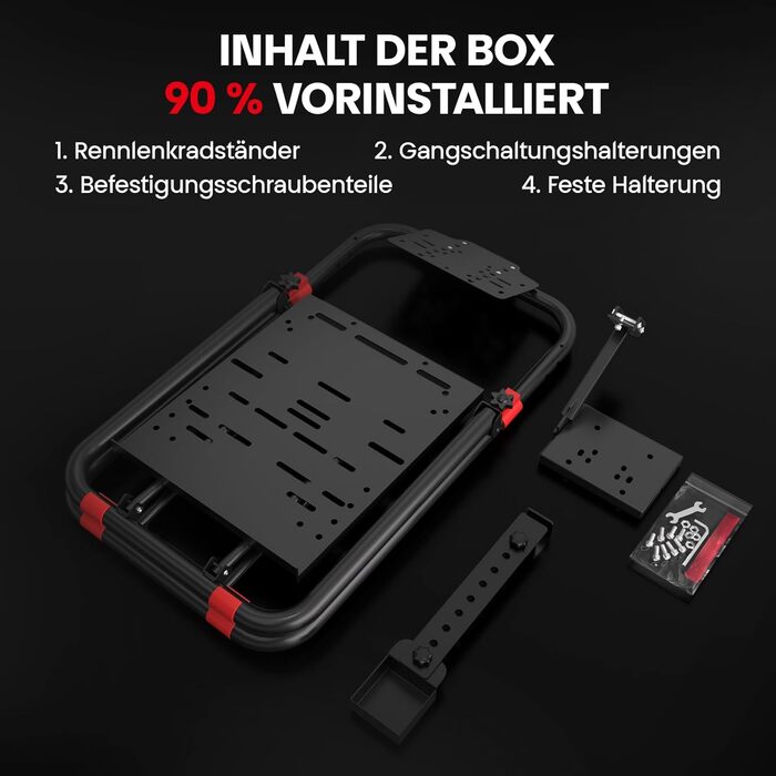 Стійка для керма RACGTING сумісна з Logitech G923, G920, G29, G27, G25 та Thrustmaster T248X, T248, T300Rs, TX, T150, PS4, PS5, Xbox, чорна