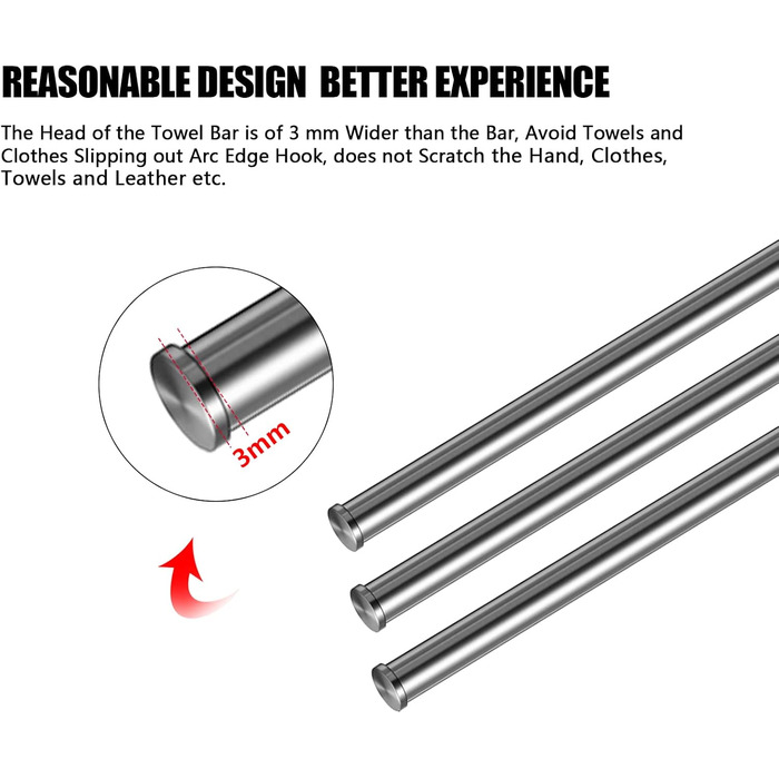 Тримач для рушників у ванну кімнату з 3-ма полицями, поворотний, 40 см, нержавіюча сталь, сріблястий