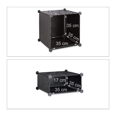 Relaxdays 4-Compartment Shelf System