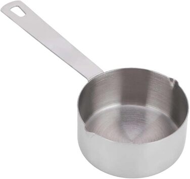 Stainless steel measuring spoon for baking, measuring cup, scoop with scale, kitchen supplies, tableware, utensils (measuring weight: 60 ml) (one color, 60 ml)