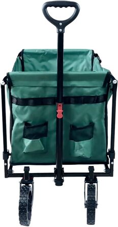 FROSAL Візок для собак Bruno, зелений, складний | Транспортний візок для тварин з легким доступом