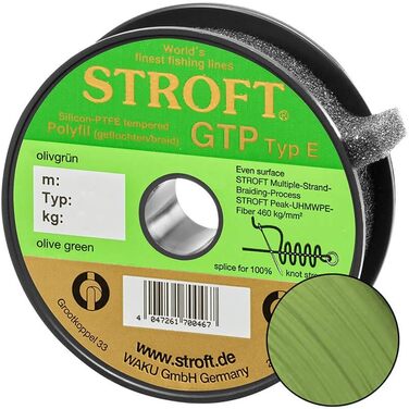 Плетена рибальська волосінь WAKU Stroft GTP E, оливкова, 150 м