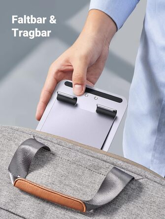 Алюмінієва підставка для планшета UGREEN з регулюванням висоти та нахилу, сумісна з iPad Pro, Air, Mini, Samsung Galaxy Tab, Redmi Pad, Huawei MatePad та iPhone (до 12.9 дюймів)