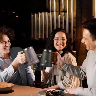 Термокружка для пива Ideus® з нержавіючої сталі, 710 мл, 24oz, сіра - ідеальна для Октоберфесту