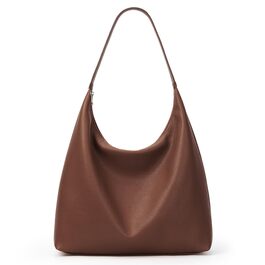 Сумка жіноча KALIDI Shopper з PU шкіри, велика сумка-тоут Hobo, темно-коричнева для роботи, навчання, повсякденного використання