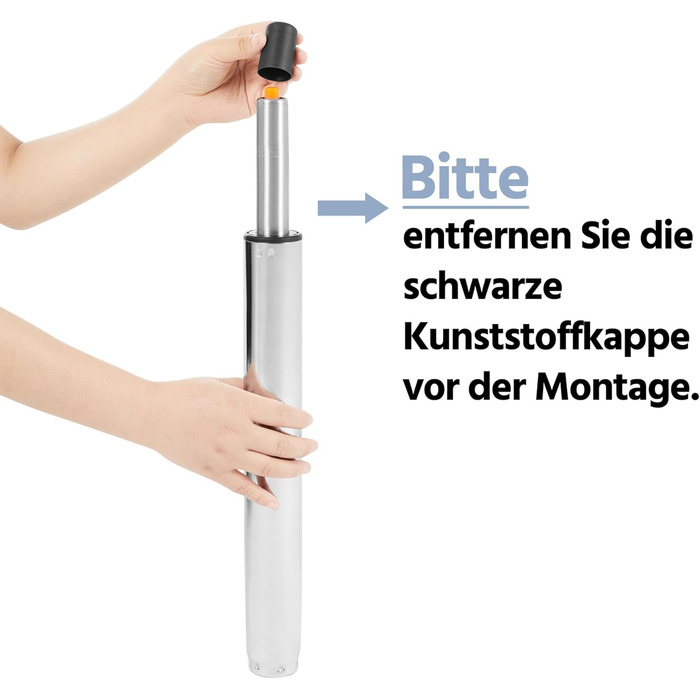Крісло офісне Yaheetech без підлокітників, обертове, регульоване по висоті, на роликах, з штучної шкіри (чорне)