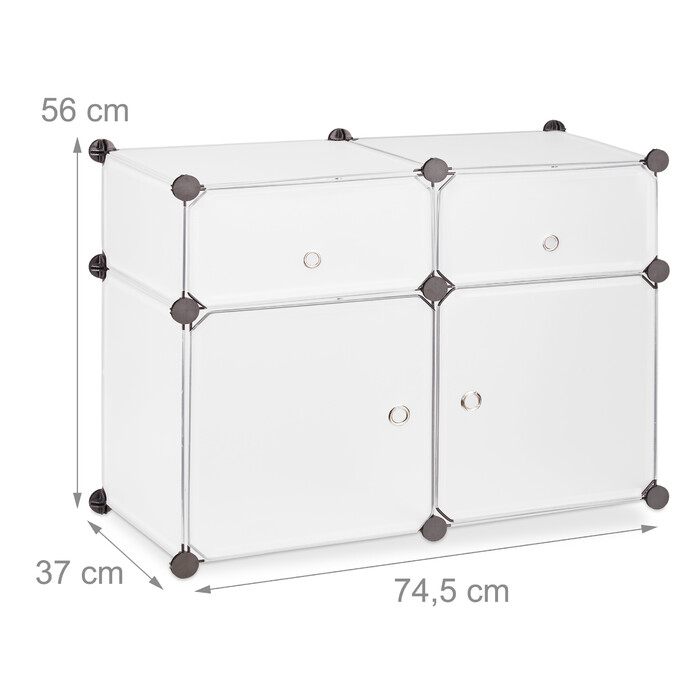 Relaxdays 4-Tier Shelf Organizer