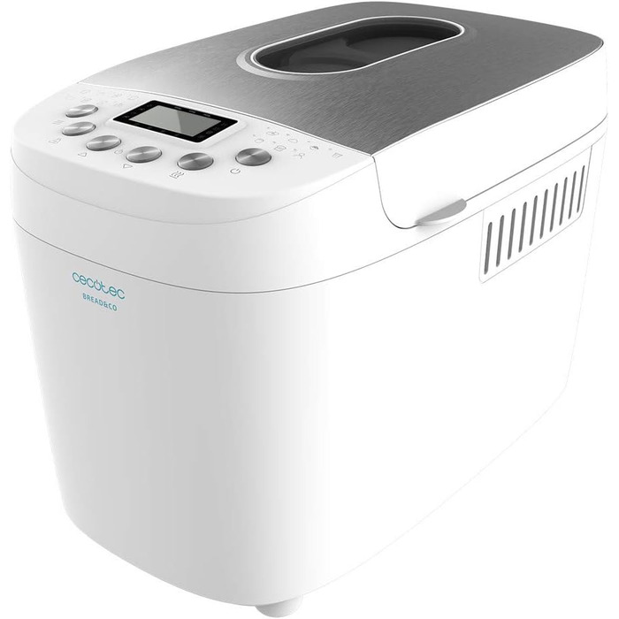 Хлібопекарня Cecotec Brotbackautomat Bread&Co 1500 PerfectCook: 850 Вт, 1,5 кг, 15 програм, таймер, миється, з рецептами