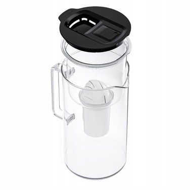 Скляний фільтраційний глечик Wessper D4 BOROSILICATE MINI FF BK з фільтром
