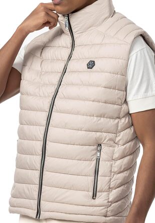 Жилет Redbridge зі стежкою та блискавкою, темно-синій (XL, Бежевий)