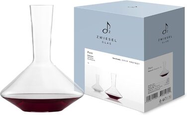 Декантер для червоного вина Zwiesel Glas Pure, 1 шт, елегантний графин з технологією Drop Protect, кришталеве скло Tritan®, вироблено в Німеччині