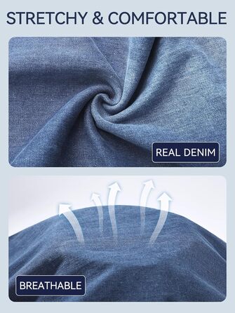 Джинси жіночі Bootcut з високою талією VX VONXURY, темно-сині, еластичні, 4 кишені, для повсякденного носіння та офісу (довжина штанини 79 см, розмір XL)