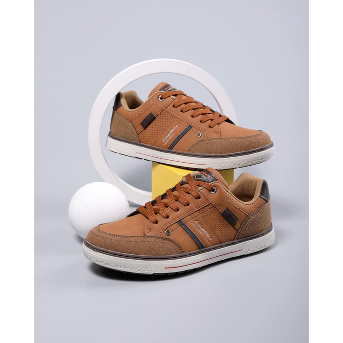 ARRIGO BELLO Кросівки чоловічі для активного відпочинку, спорту та прогулянок. Розміри 41-46 (44 EU), колір: коричневий (C1)