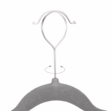 Relaxdays Velvet Clothes Hanger Set