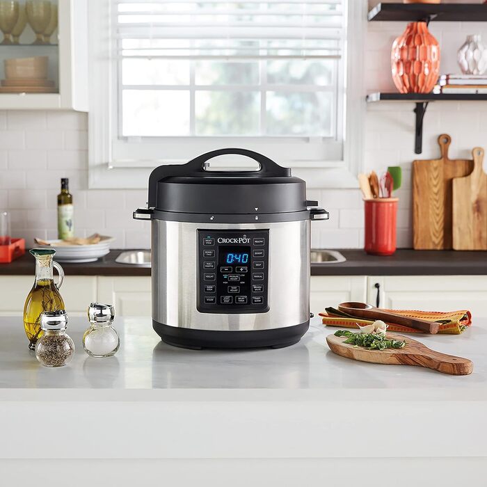 Мультиварка Crock-Pot Turbo Express: 14-в-1, 5.6 л, CSC062X | Мультикухня для приготування на пару, тушкування та швидкого приготування