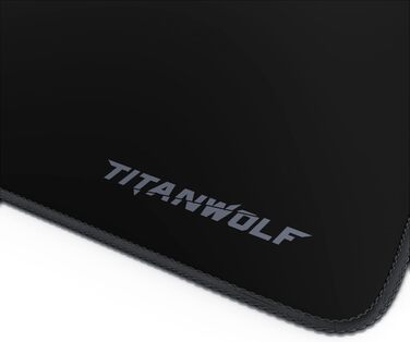 Ігровий килимок для миші Titanwolf XXL (900x600 мм) — великий килимок на весь стіл для геймерів, чорний