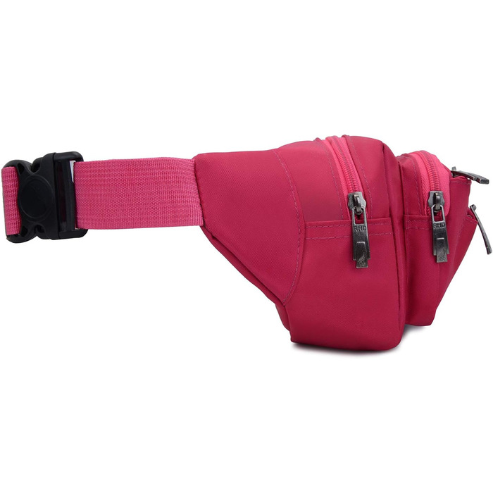 Водонепроникна поясна сумка для чоловіків та жінок, спортивна, для бігу, піших прогулянок, велосипедна, для ножа та туристичного інструменту (Рожевий колір)