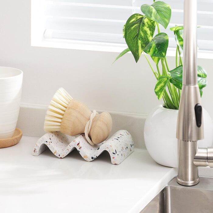 Підставка для мила Luxspire з теракотовою текстурою (2 шт.) - швидковисихаюча мильниця для ванної, кухні, душу