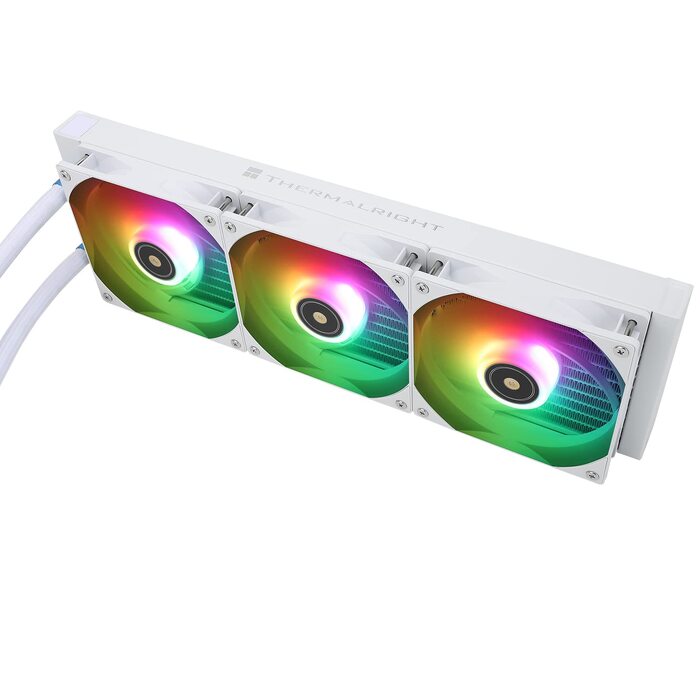 Система рідинного охолодження процесора Thermalright Frozen Prism 360 White ARGB, 360мм, 3 PWM вентилятори, для Intel LGA1700/1851/1200/115x та AMD AM4/AM5, Білий