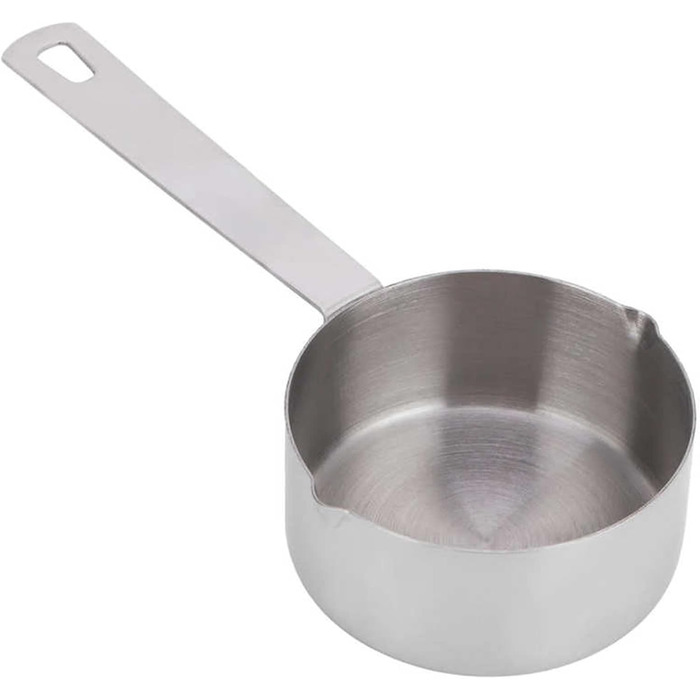 Stainless steel measuring spoon for baking, measuring cup, scoop with scale, kitchen supplies, tableware, utensils (measuring weight: 60 ml) (one color, 60 ml)