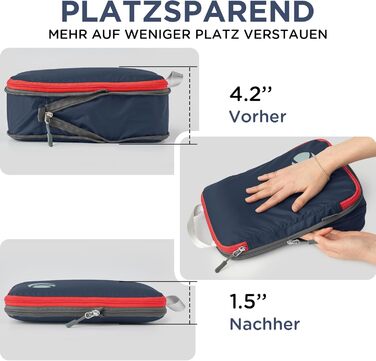 Органайзери для валізи Cipway Kompression Set (8 шт., блакитний) - Набір для пакування багажу