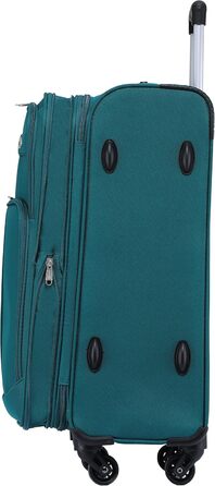 Чемодан тканинний BEIBYE, комплект валіз, ручна поклажа 54см, з кодовим замком (бордовий, бірюзовий)