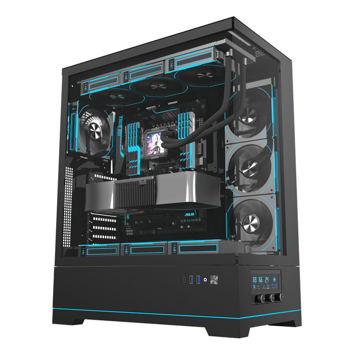 Ігровий корпус DarkFlash DY451L PRO ATX Midi Tower, загартоване скло, ARGB