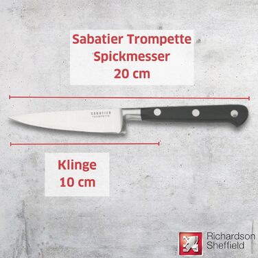 Набір ножів Sheffield SABATIER TROMPETTE з підставкою, коричневий/сріблястий (включно з овочевим, універсальним, кухонним, шинковим та хлібним ножами)