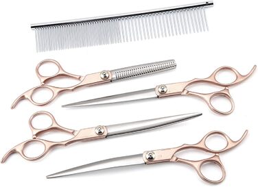 Ножиці для собак Geib - розріджуючі, ліва рука, набір 22 шт. Професійний набір для грумінгу