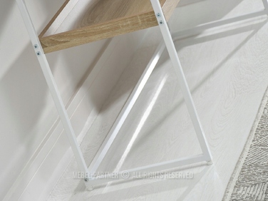 Консольний столик Mebel-Partner, білий / дуб сонома матовий, 110 x 76,5 x 35 см