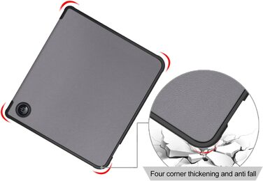 Чохол Acelive для Kobo Sage (8 дюймів) - захисний чохол для електронного читача з авто-функцією сну/пробудження, сірий