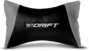Ігрове крісло DRIFT DR175GRAY, професійне, екошкіра, 2D підлокітники, клас 4, поворотне, чорне/сіре