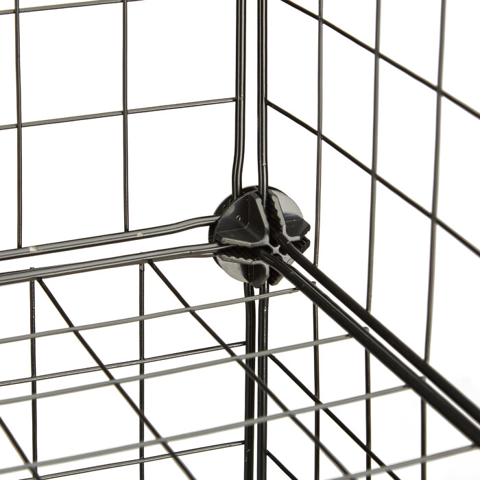 Relaxdays Wire Grid Shelf System with 6 Compartments
