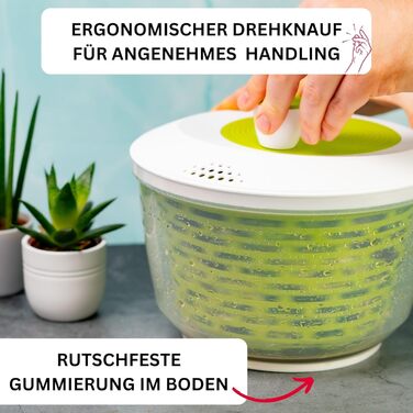 Салатниця Westmark об'ємом 4.4 л, пластик BPA-free, прозора/біла/зелена, 243022EA