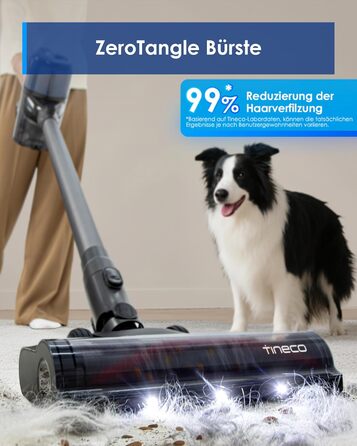 Бездротовий пилосос Tineco Pure ONE S30: 150AW, до 65 хв роботи, ZeroTangle-щітка, LED-підсвітка, для твердих поверхонь