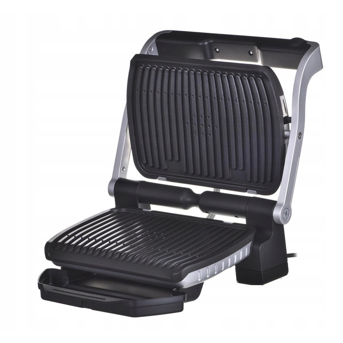 Електричний контактний гриль Tefal OptiGrill GC705D16, сріблястий/сірий, 2000 Вт