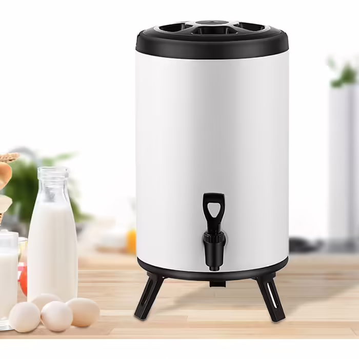Insulated beverage dispenser, insulated tank, tea dispenser, milk dispenser for commercial use, 12l
