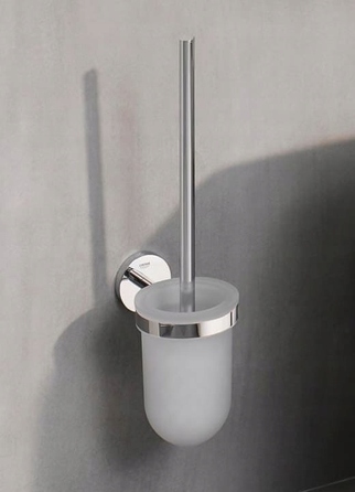 Настінний ергономічний йоржик для туалету зі скла та металу (хром) Grohe BauCosmopolitan