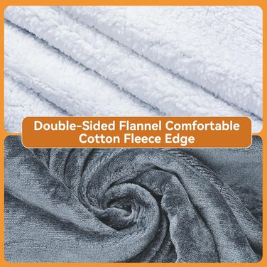 Електрична ковдра Olycism з автовимкненням, 160x130 см, 10 рівнів нагріву, таймер, захист від перегріву, для дому та офісу, сіра, 180x200 см