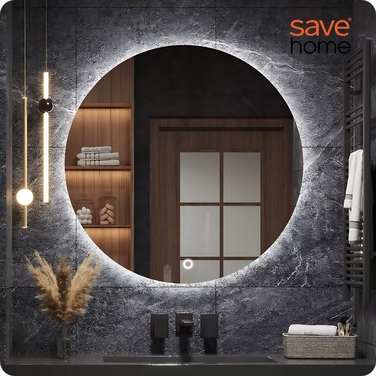 Настінне кругле дзеркало Save Home, 800 x 800 мм