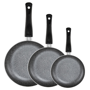 Набір антипригарних сковорідок для індукційних плит (20, 24, 28 см)