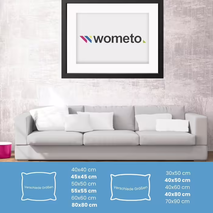 wometo 2er Set Feather Pillow 100% Feathers 55x55-750g oekoTex Pillow Head Pillow Filling Pillow Cover Cotton white/Inner Pillow/Pillow Filling/Sleeping Pillow (2 pieces) 55 x 55 cm