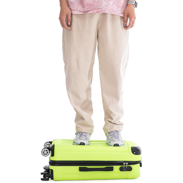 Набір валіз Flexot® F-2045 (3 шт.) з твіринговими колесами, ручна поклажа, 16 кольорів, бордовий кейс, валіза-троллей, набір валіз з твердим корпусом