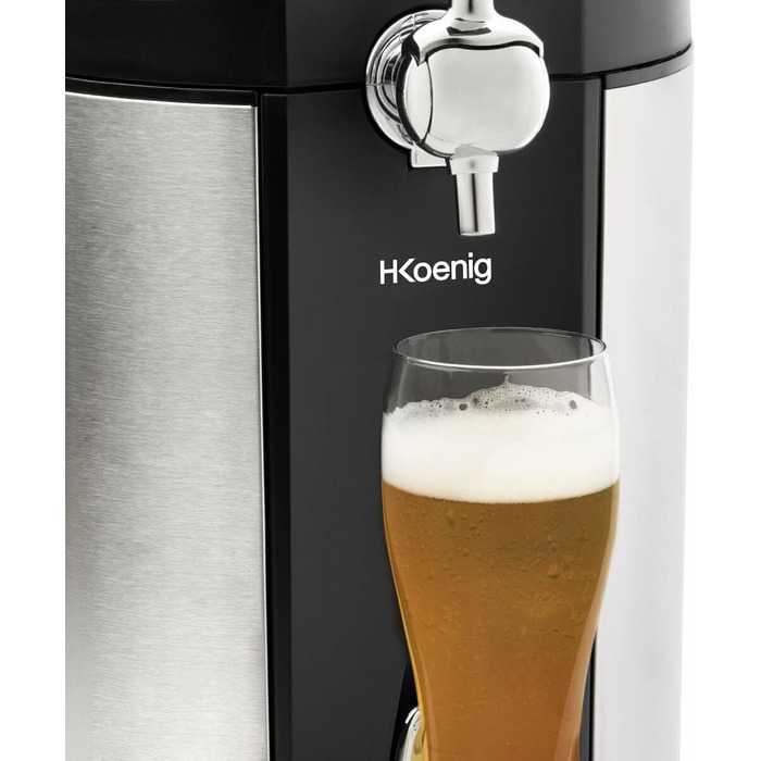 Система розливів пива H.Koenig для кегів 5л з інтегрованим охолодженням, регулюванням температури 2-12°C, 65W, BW1890