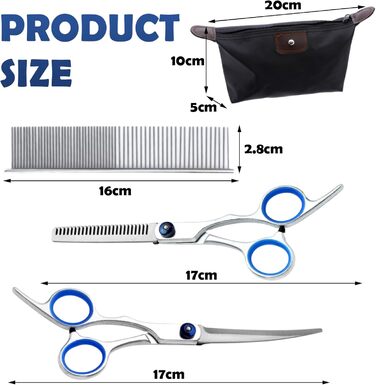 Набір ножиць для грумінгу собак та котів: професійний інструмент для догляду за шерстю